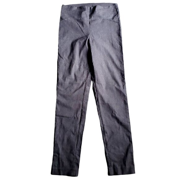 𝅺SUZY Shier Grey Casual Classic High waisted Solid Leggings. Size large - Picture 1 of 6